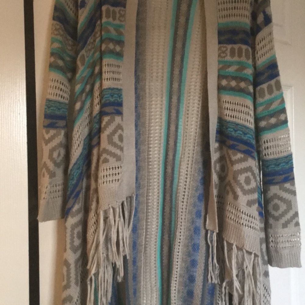 Long knit sweater